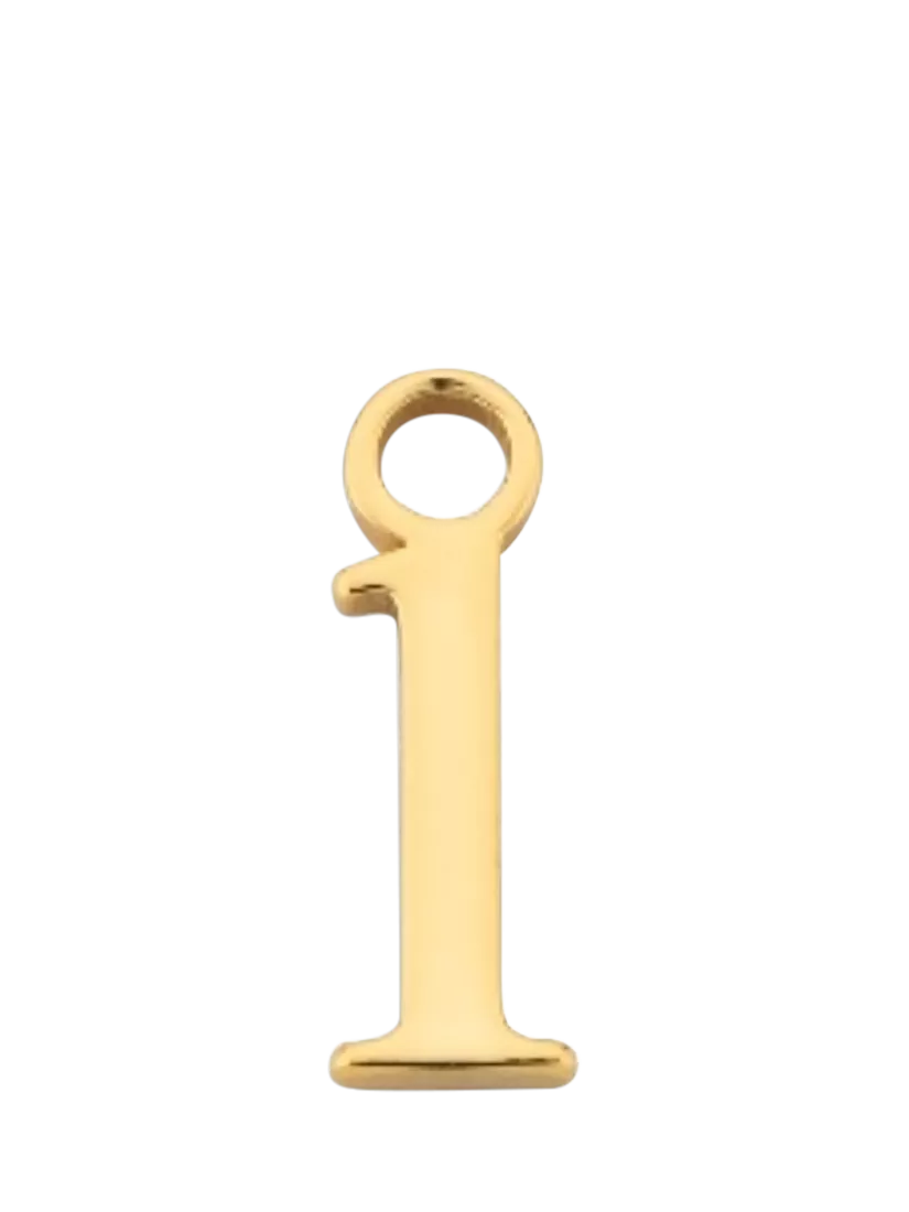 frkl. Lower Case Initial Charm, Gold, L