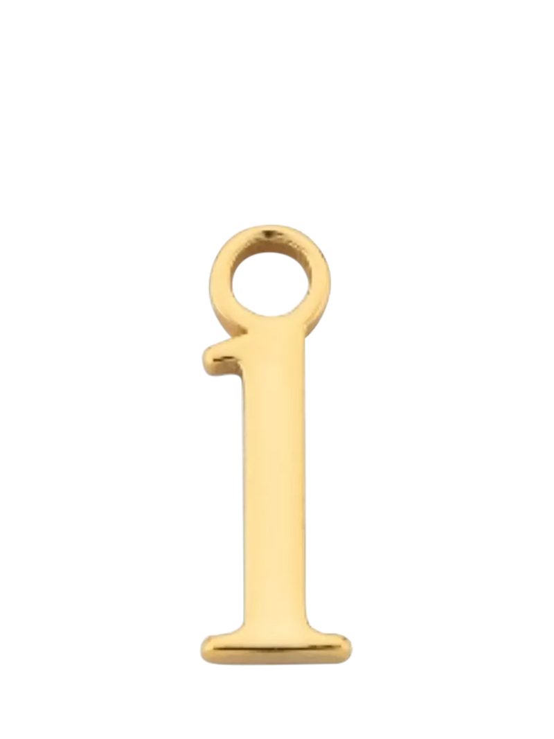 frkl. Lower Case Initial Charm, Gold, L