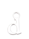 frkl. Lower Case Initial Charm, Silver, D
