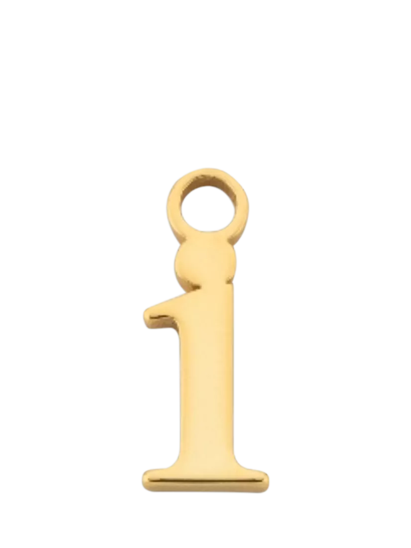 frkl. Lower Case Initial Charm, Gold, I