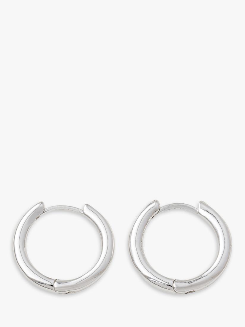 frkl. Hero Charm Midi Hoop Earrings silver plated (British brand)