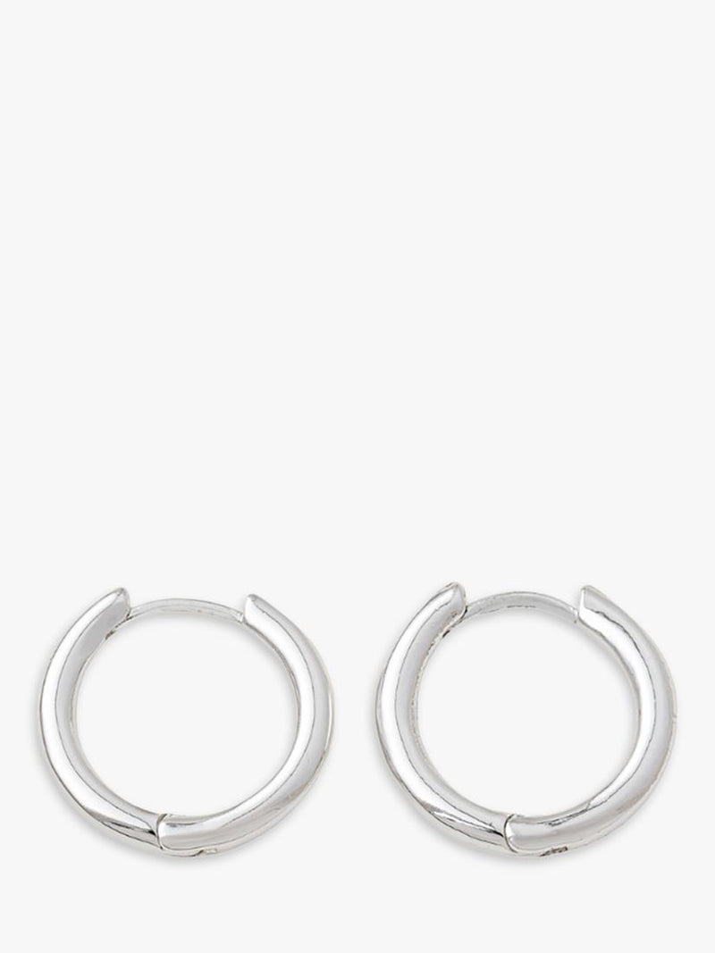frkl. Hero Charm Midi Hoop Earrings silver plated (British brand)