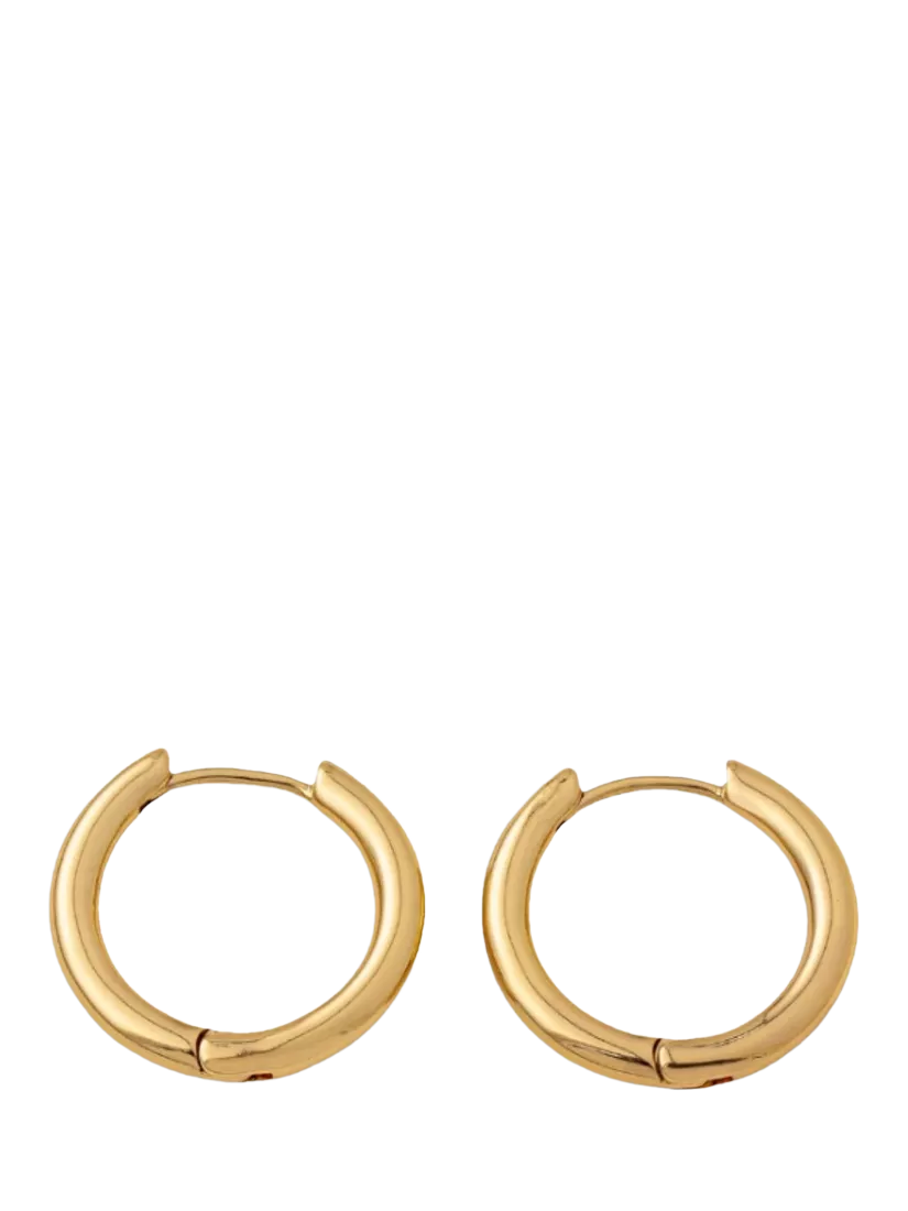 frkl. Hero Charm Midi Hoop Earrings silver plated (British brand)