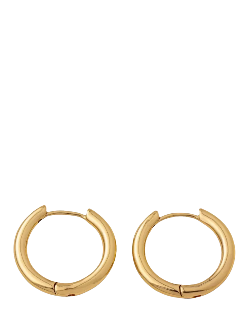 frkl. Hero Charm Midi Hoop Earrings silver plated (British brand)