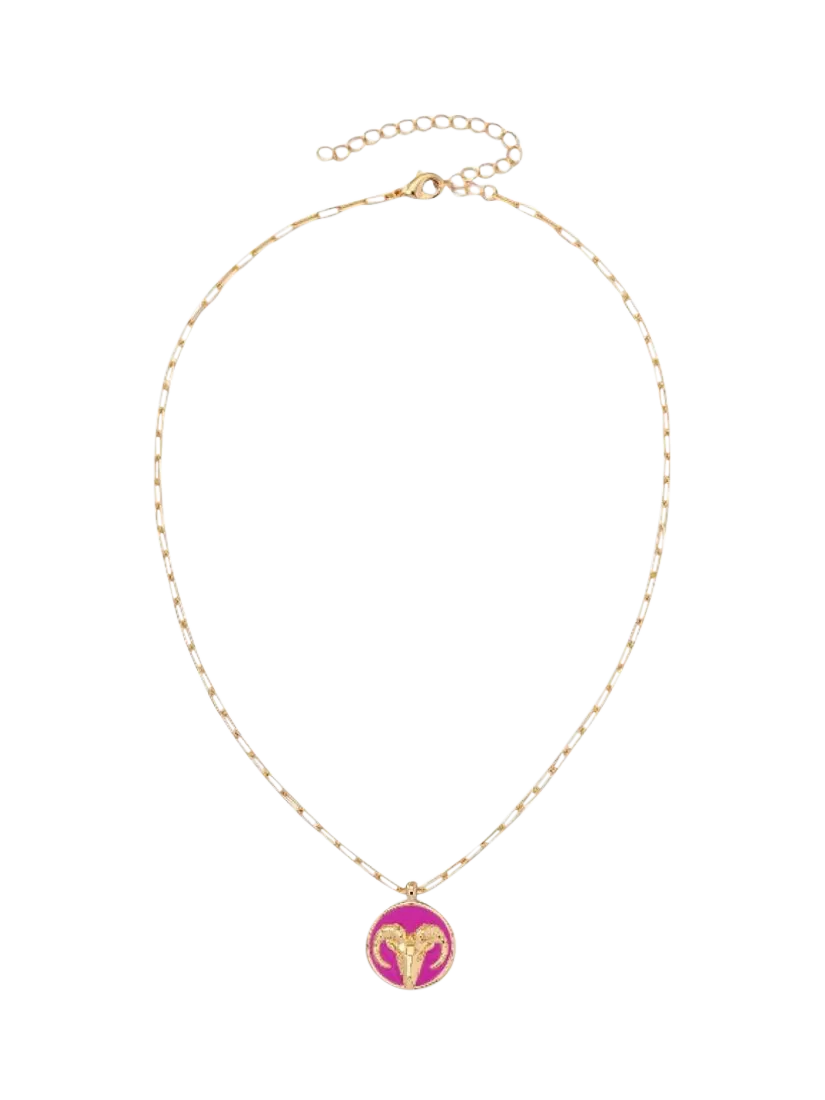 frkl. Star Sign Gold Zodiac Charm Necklace