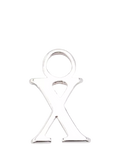 frkl. Lower Case Initial Charm, Silver, X