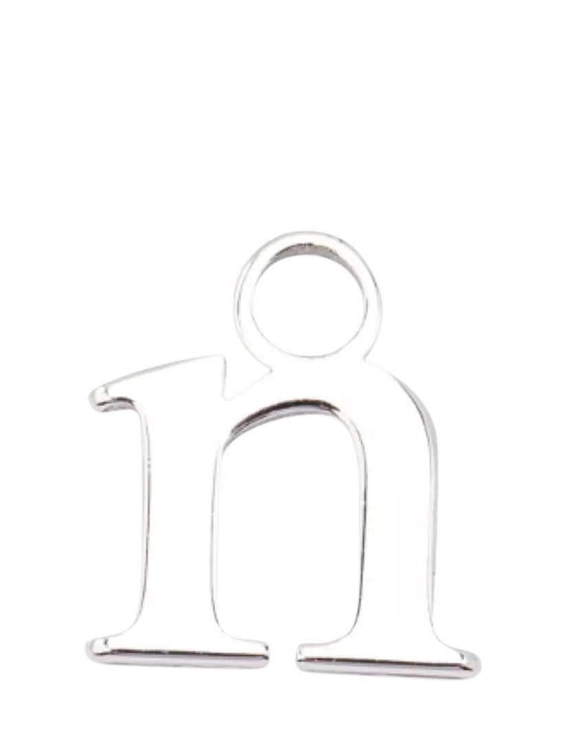 frkl. Lower Case Initial Charm, Silver, N