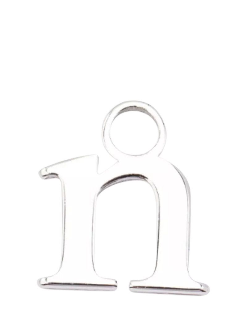 frkl. Lower Case Initial Charm, Silver, N