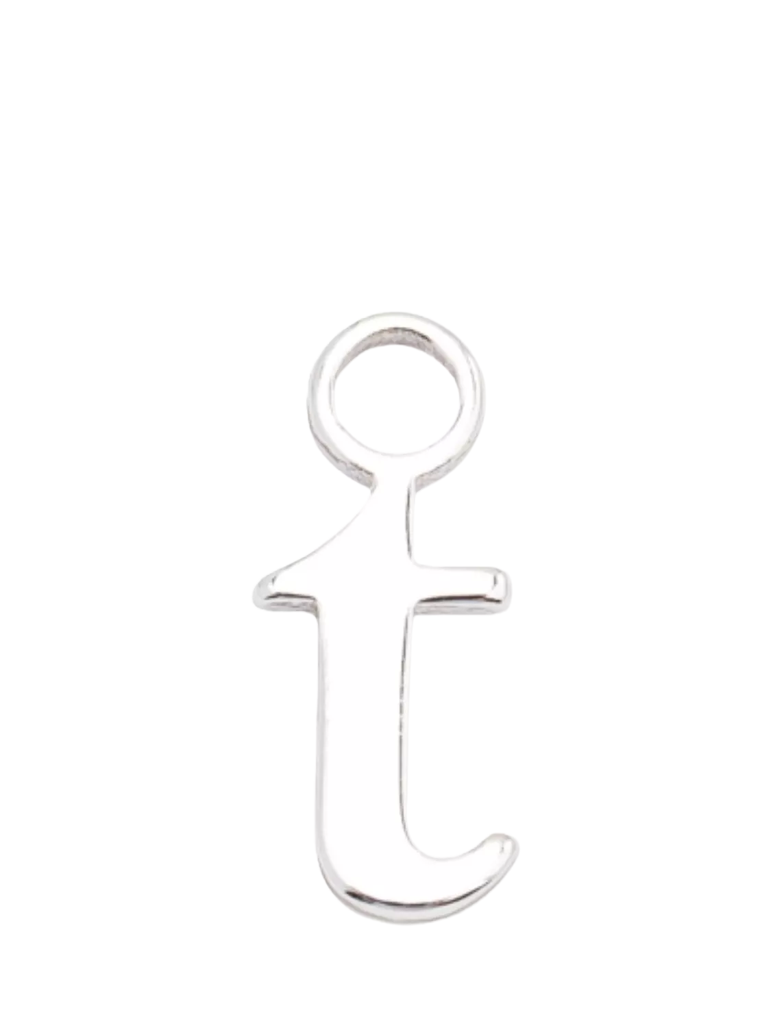 frkl. Lower Case Initial Charm, Silver, T