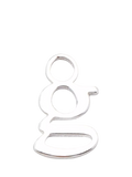 frkl. Lower Case Initial Charm, Silver, G