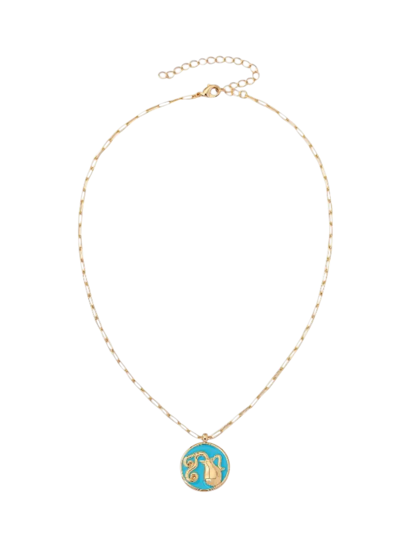 frkl. Star Sign Gold Zodiac Charm Necklace