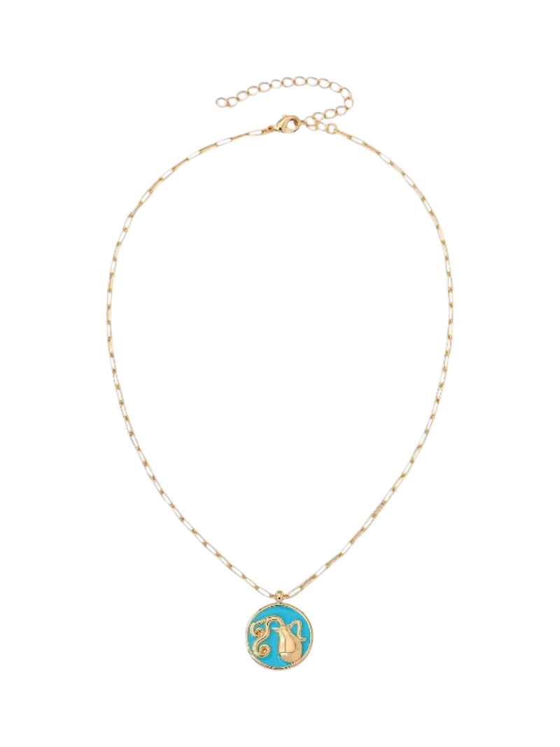 frkl. Star Sign Gold Zodiac Charm Necklace