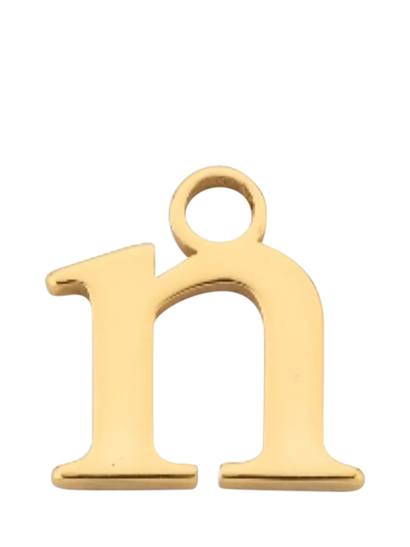 frkl. Lower Case Initial Charm, Gold, N