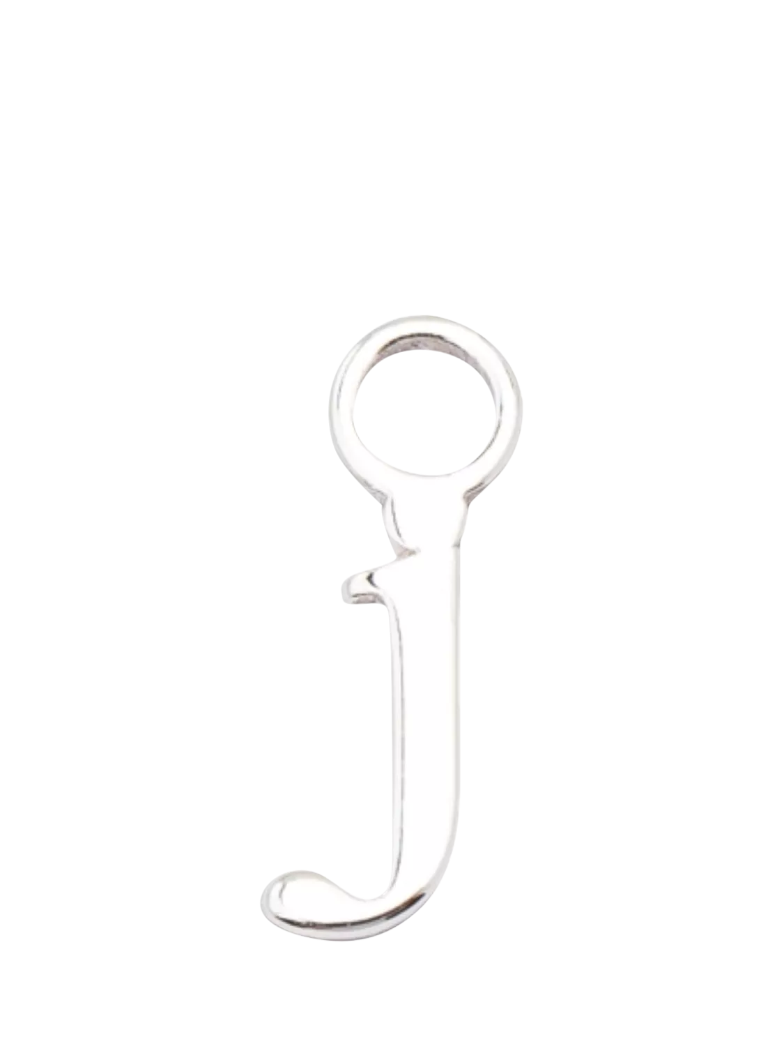frkl. Lower Case Initial Charm, Silver, J