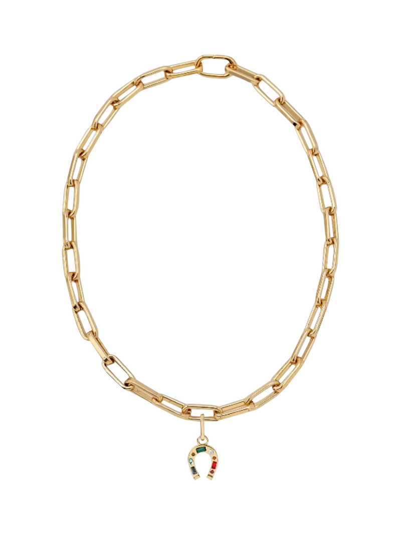 frkl. Horseshoe Stack Necklace, Gold