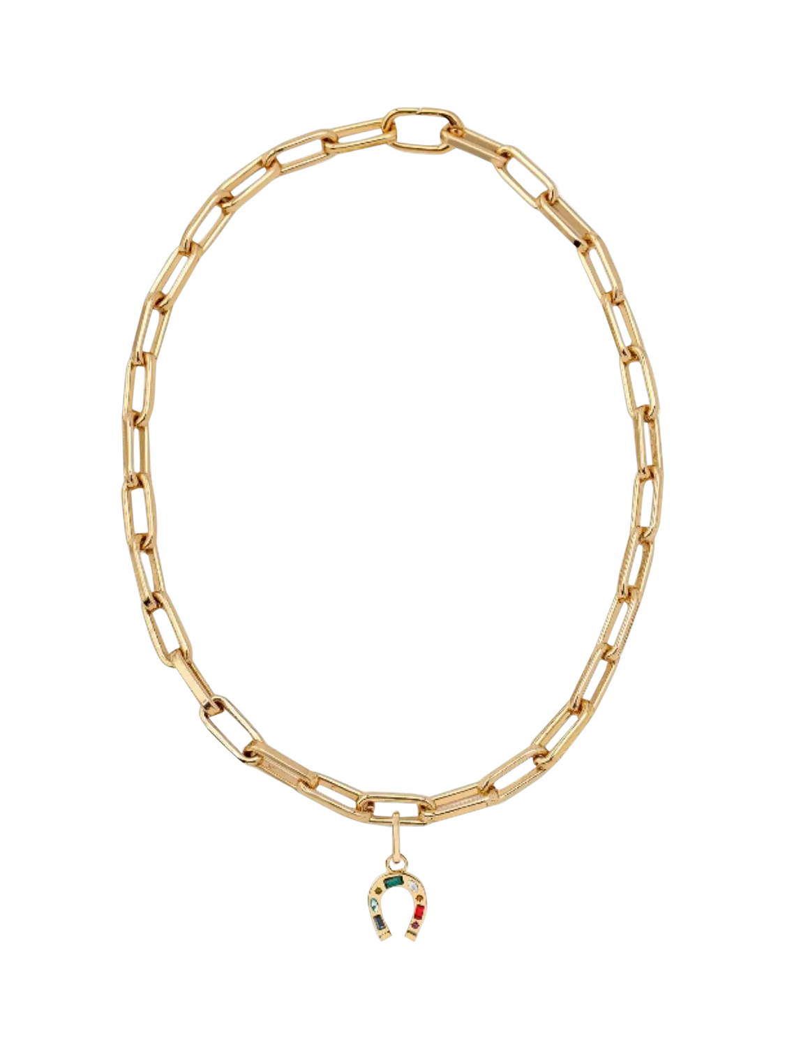 frkl. Horseshoe Stack Necklace, Gold