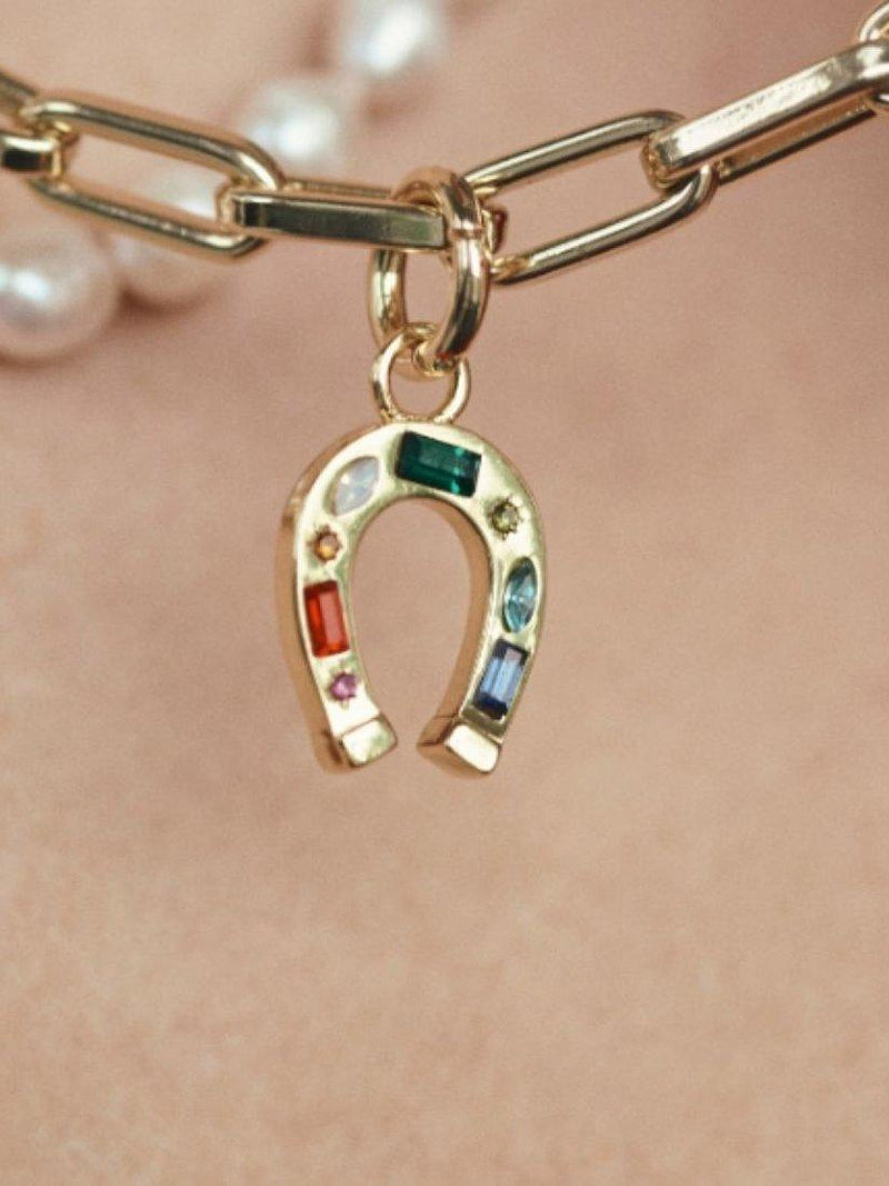 frkl. horseshoe stack necklace gold plated (British brand)