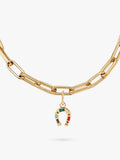 frkl. horseshoe stack necklace gold plated (British brand)