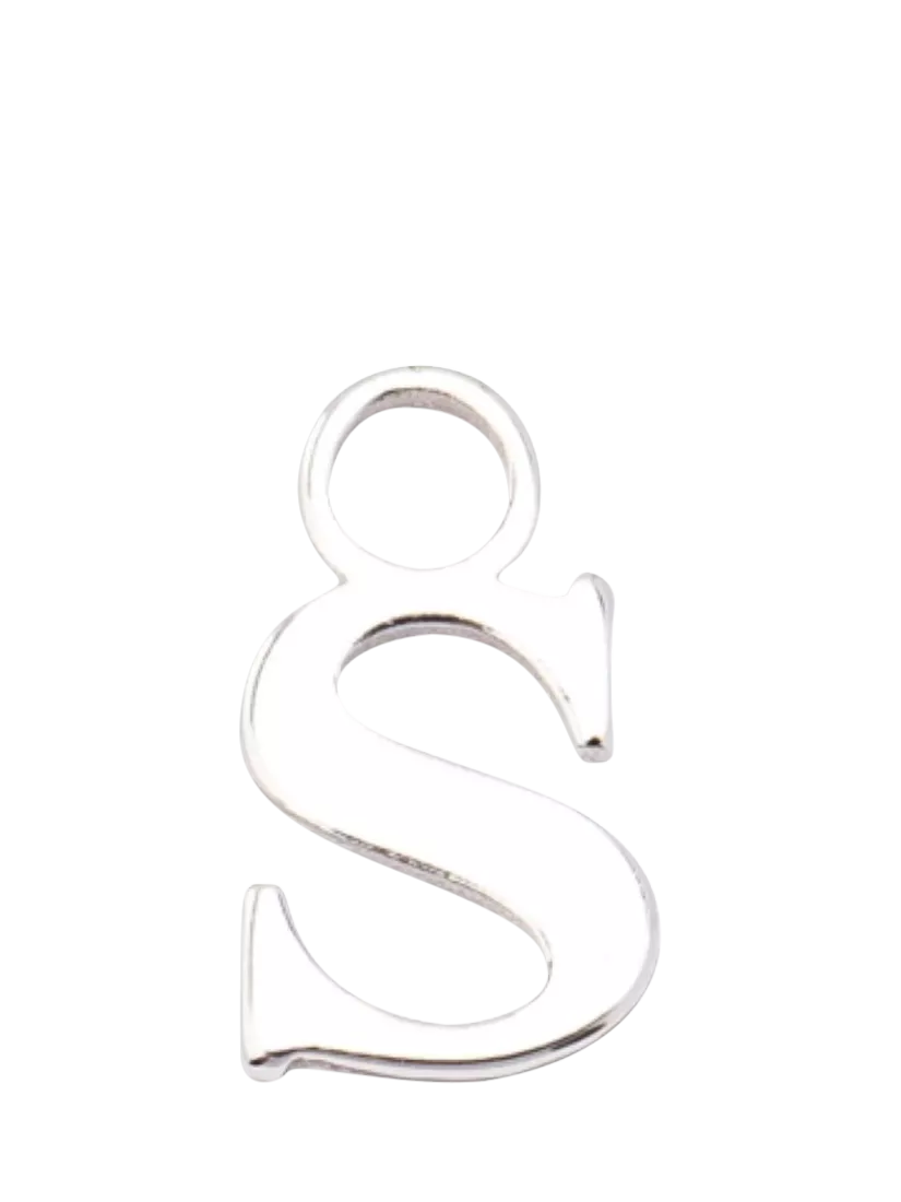 frkl. Lower Case Initial Silver Charm