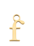 frkl. Lower Case Initial Charm, Gold, F