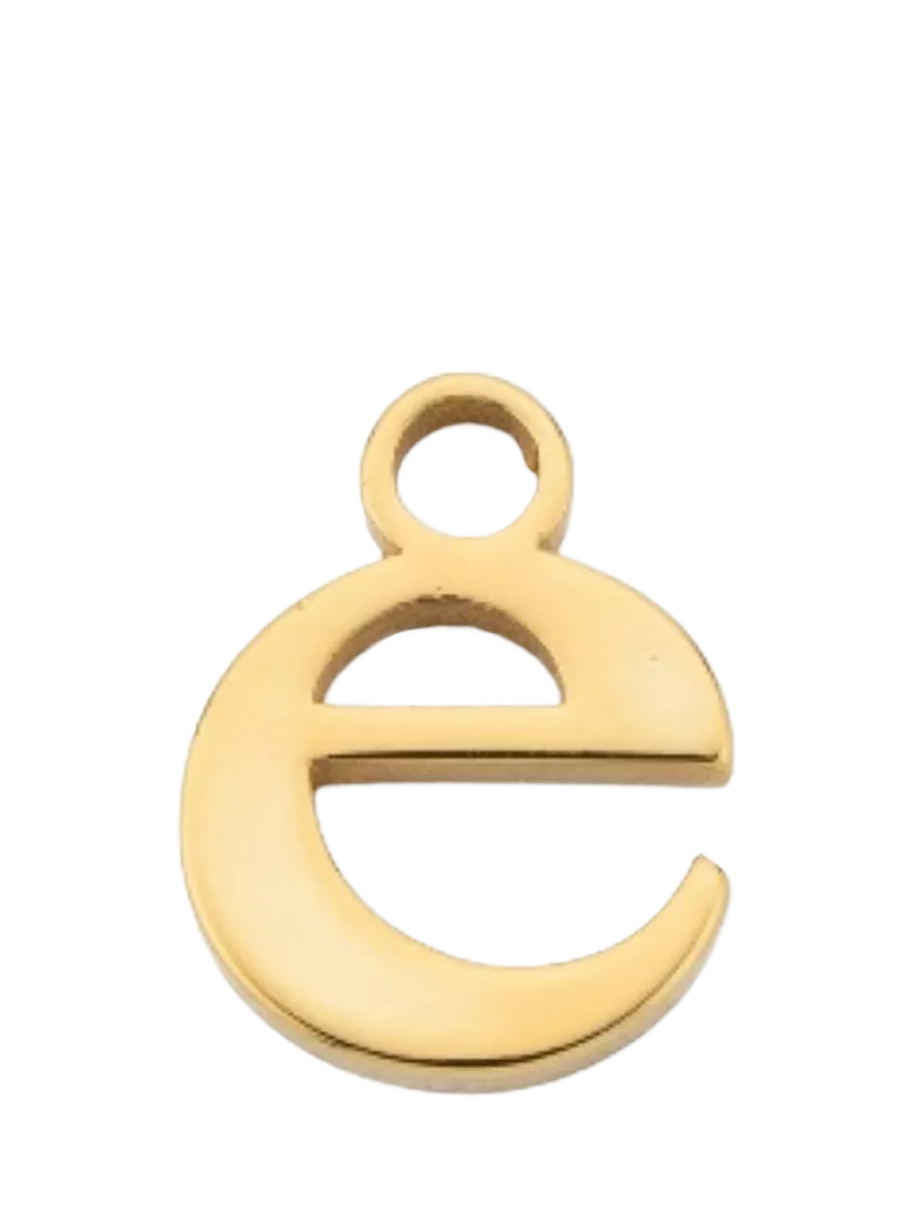 frkl. Lower Case Initial Charm, Gold, E