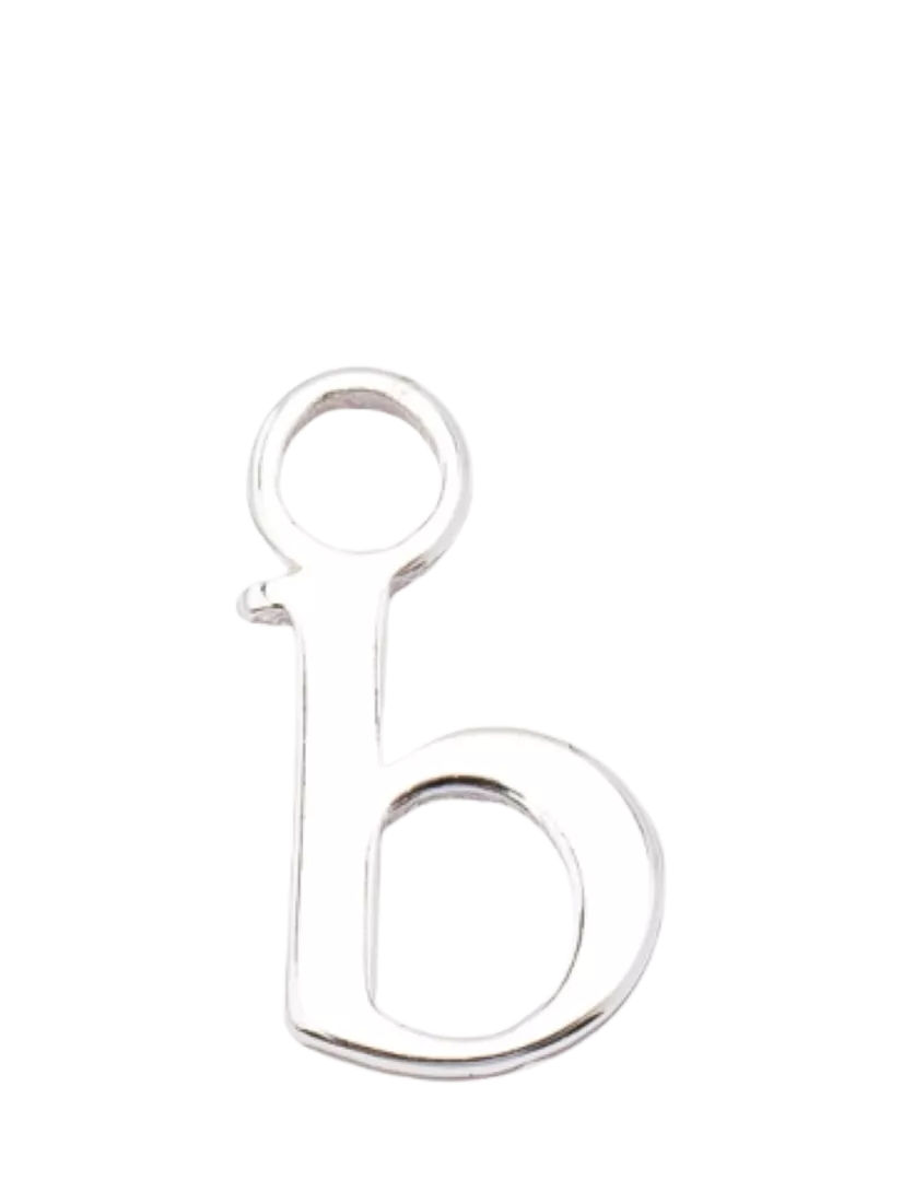 frkl. Lower Case Initial Silver Charm