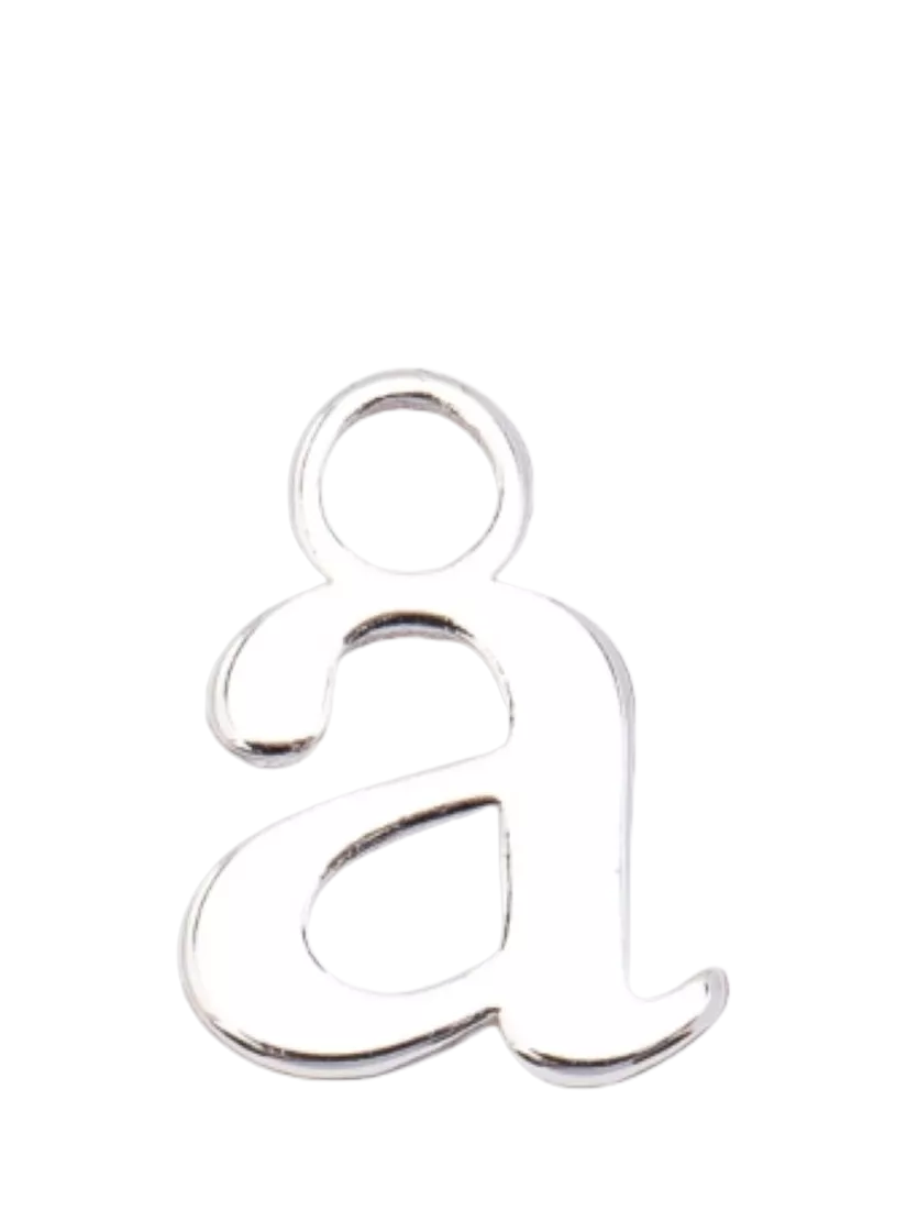 frkl. Lower Case Initial Silver Charm