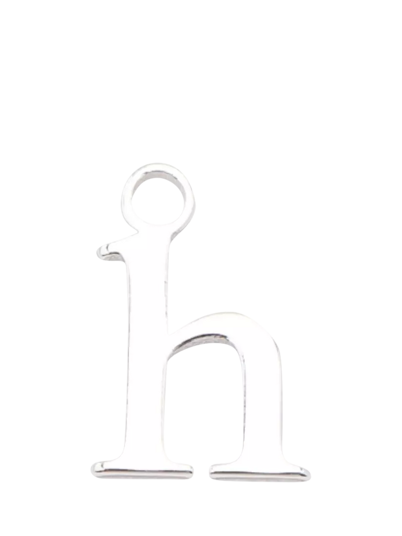 frkl. Lower Case Initial Charm, Silver, H