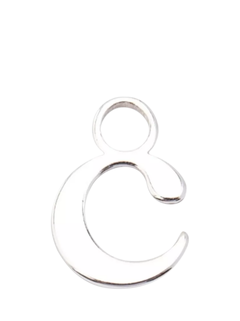 frkl. Lower Case Initial Charm, Silver, C