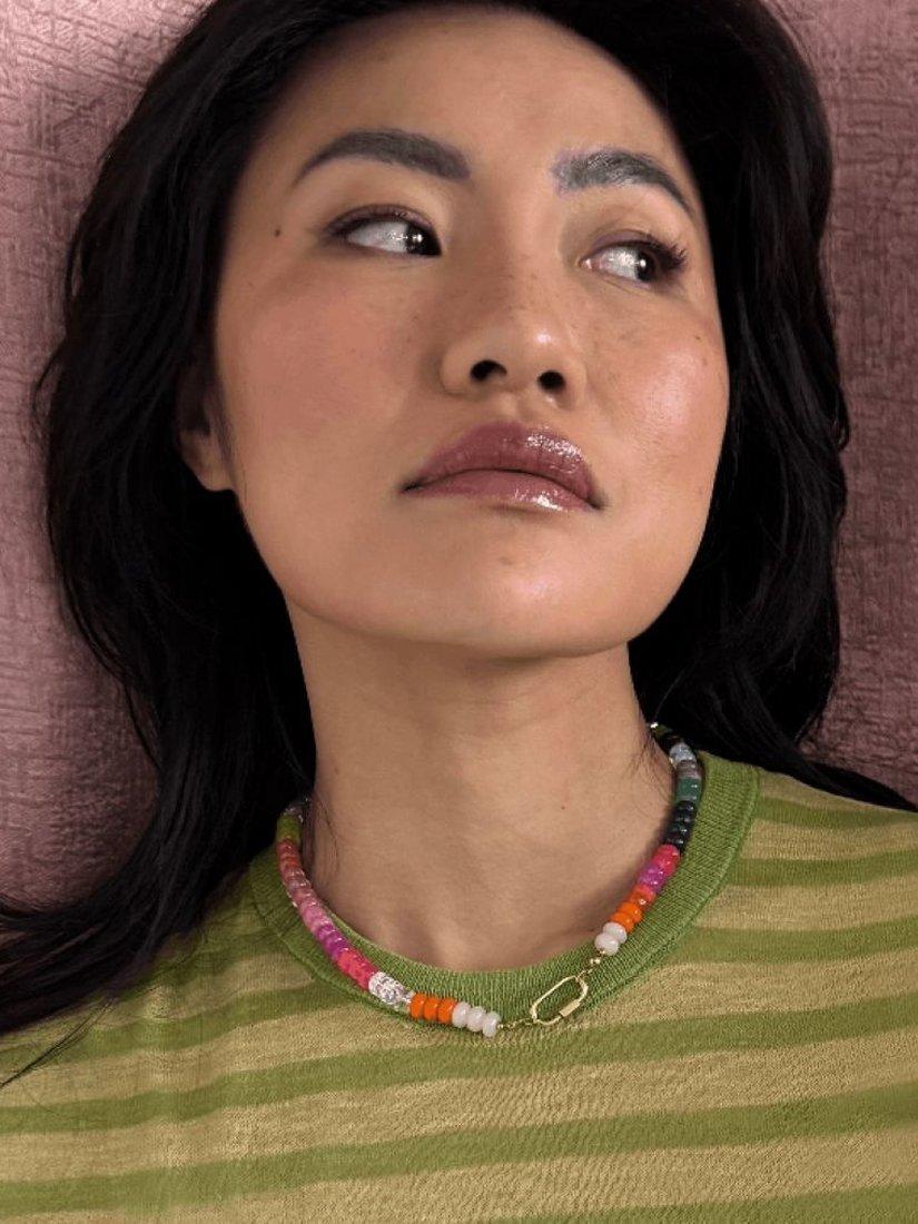 frkl Candy Bead Necklace multi 44cm, imported from the UK