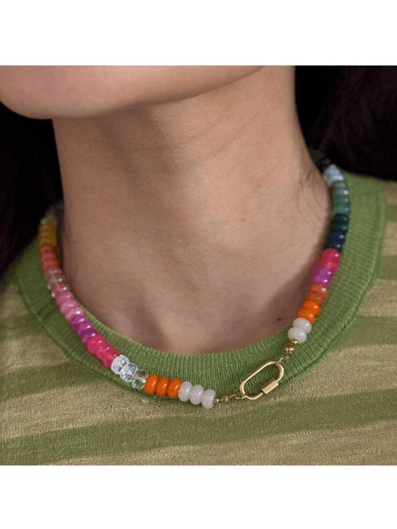 frkl Candy Bead Necklace multi 44cm, imported from the UK