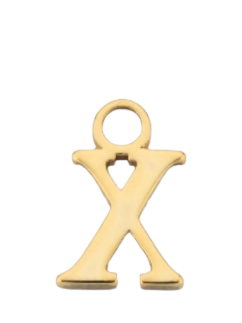 frkl. Lower Case Initial Charm, Gold, X