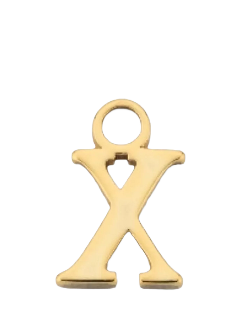 frkl. Lower Case Initial Charm, Gold, X