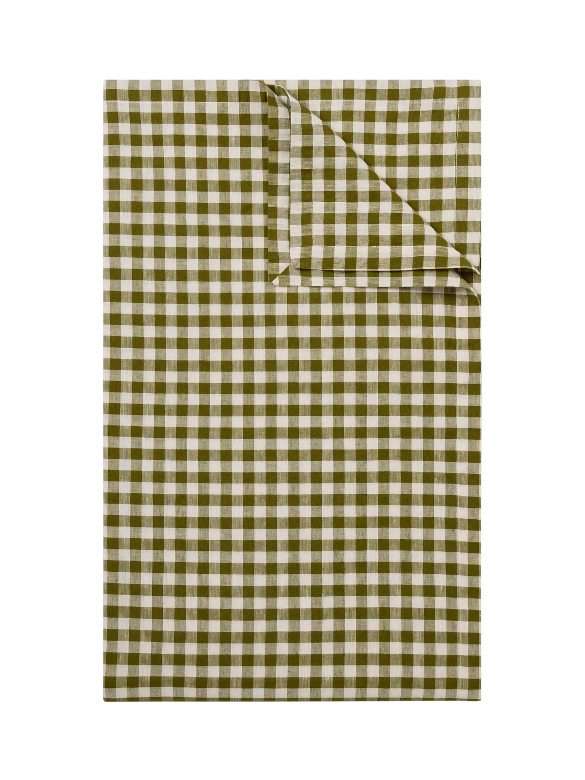 Piglet in Bed gingham linen blend tablecloth 155x210cm - British product