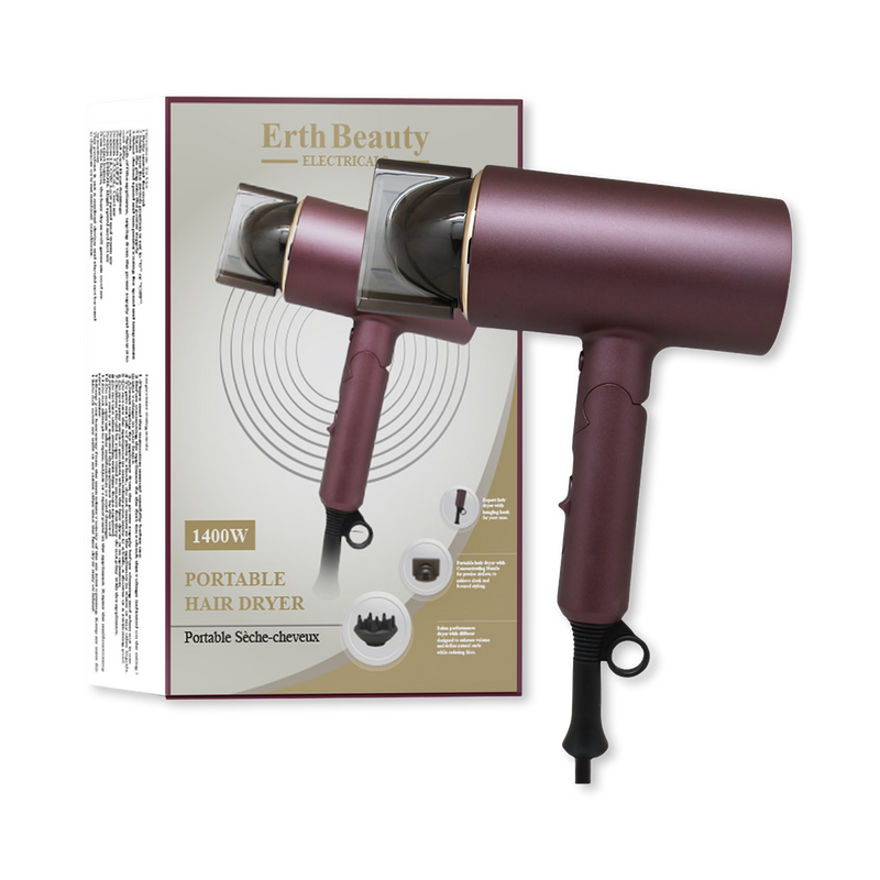 Erth Skin London portable hair dryer, imported from the UK