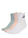adidas sportswear ankle socks pink pack of 3, imported from the UK