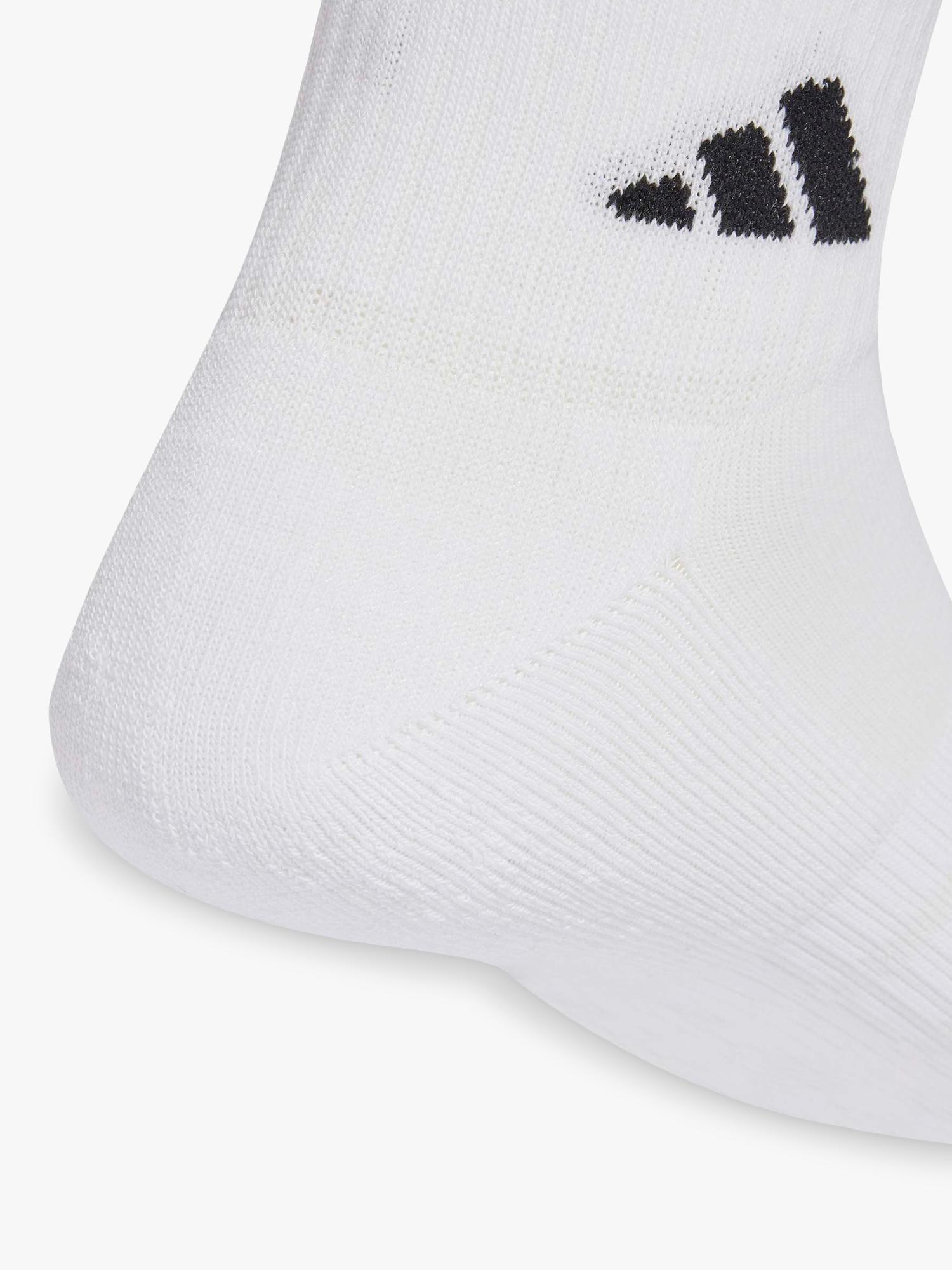 adidas cushioned ankle socks pack of 6 white (British brand)