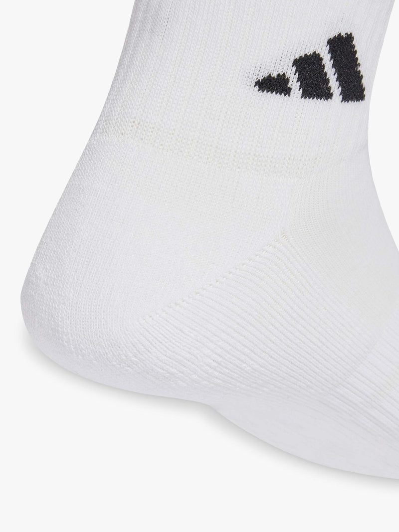 adidas cushioned ankle socks pack of 6 white (British brand)