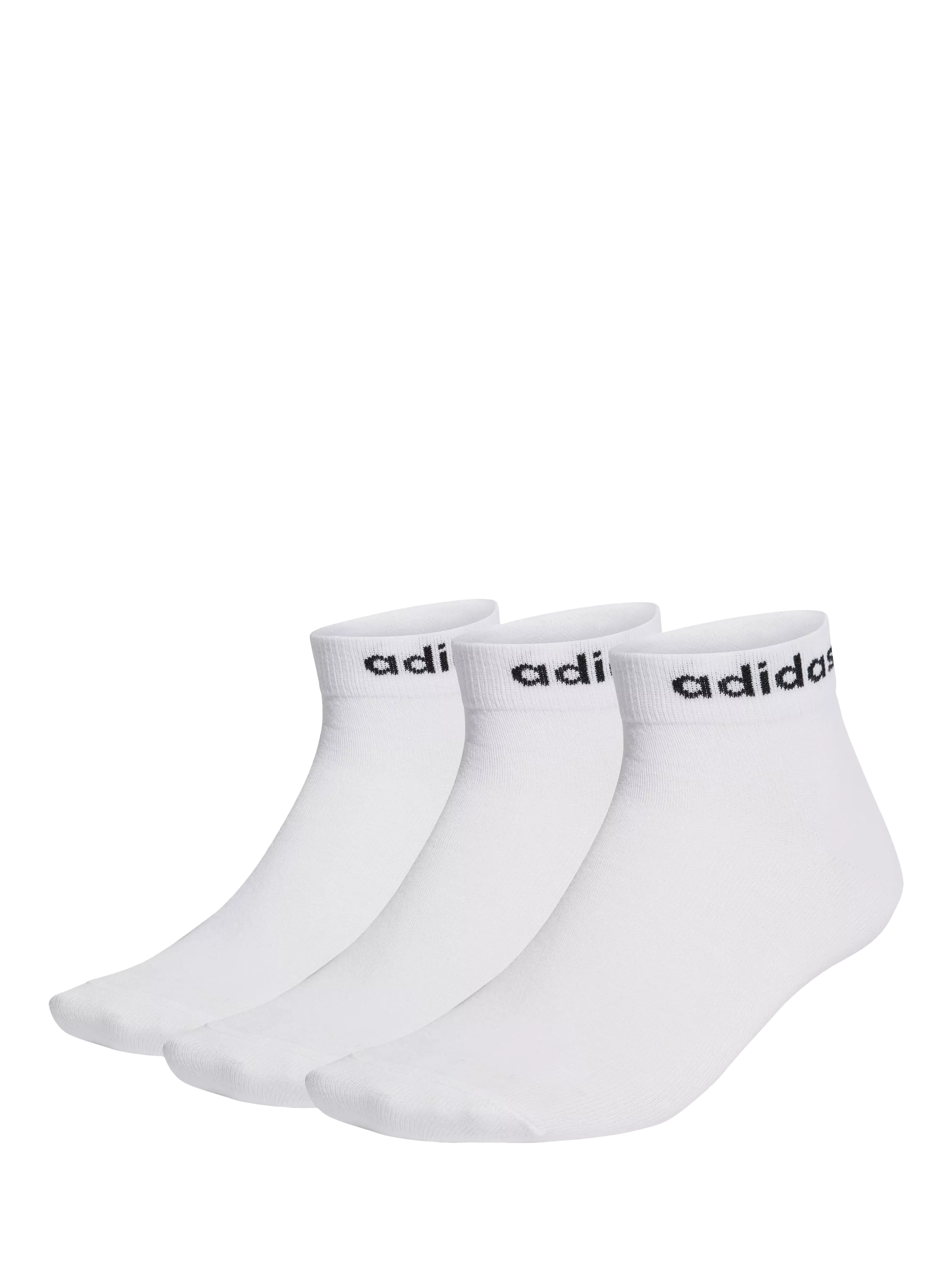 adidas men's ankle socks 3-pack white, imported from the UK