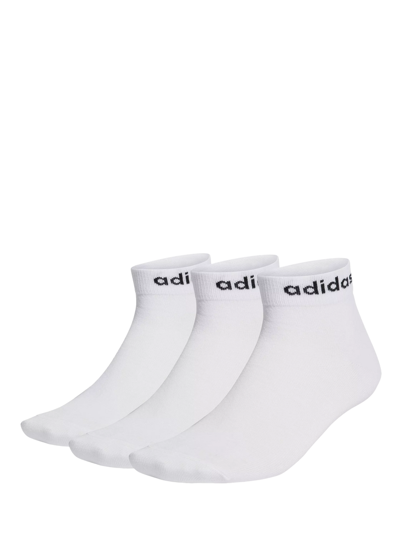 adidas men's ankle socks 3-pack white, imported from the UK