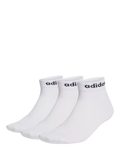 adidas men's ankle socks 3-pack white, imported from the UK