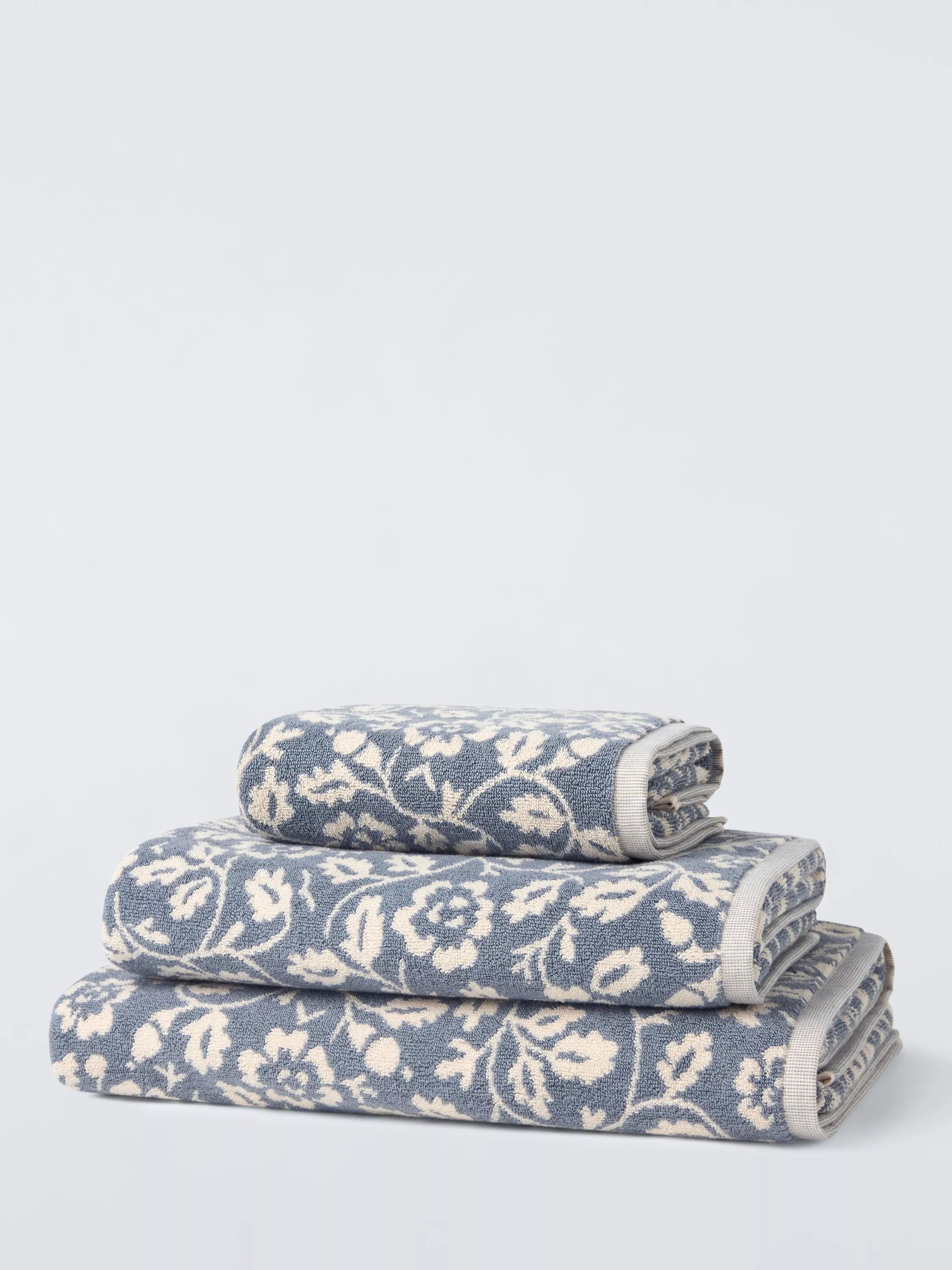 John Lewis floral towel 600gsm, imported from the UK