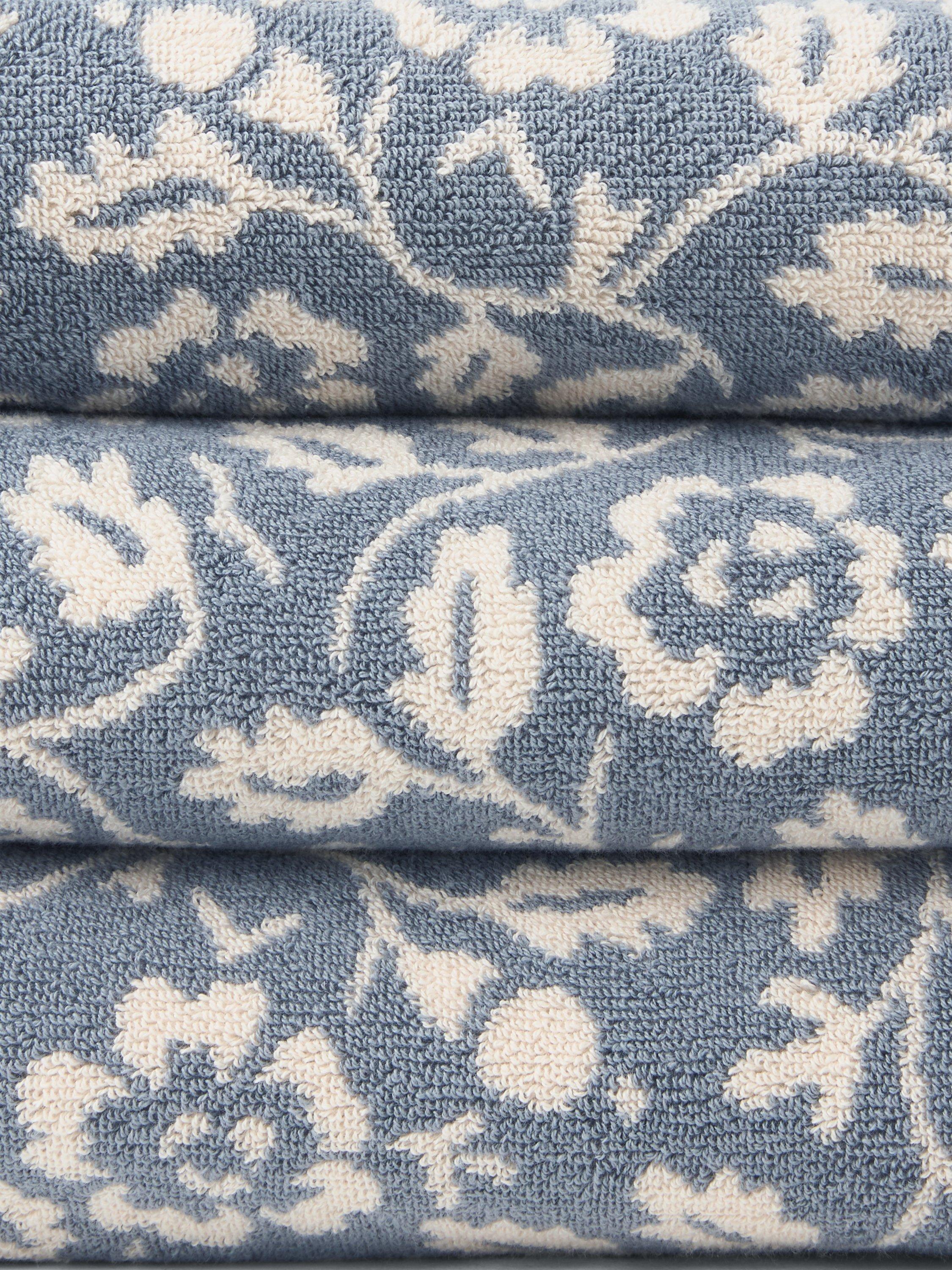 John Lewis floral towel 600gsm, imported from the UK