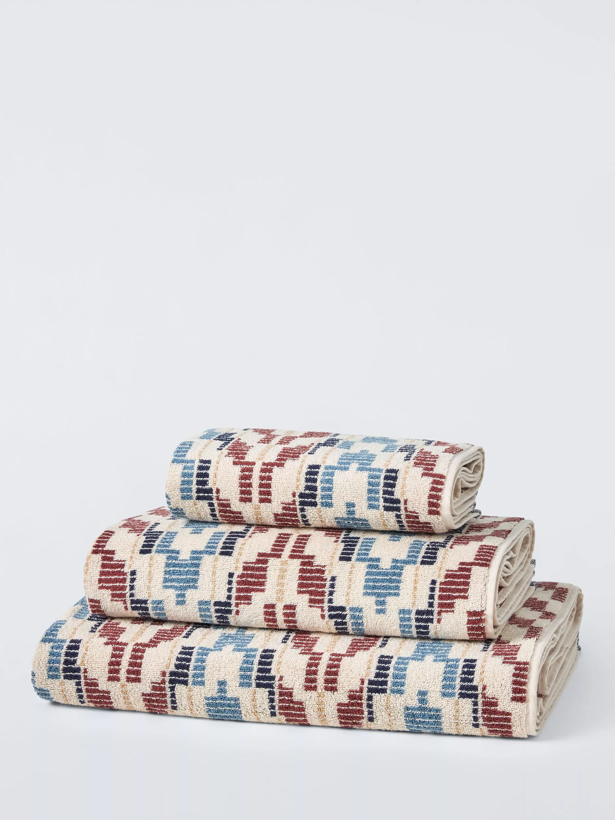 John Lewis Merida Chevron towels multi colour - British product