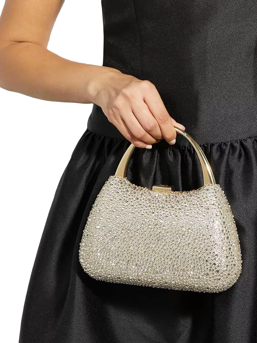 Dune London gold embellished clutch bag (British brand)