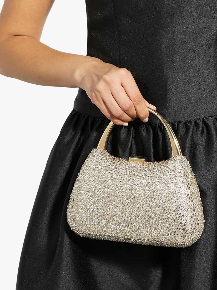 Dune London gold embellished clutch bag (British brand)