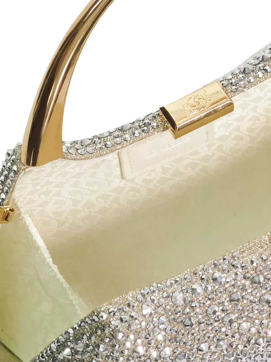 Dune London gold embellished clutch bag (British brand)