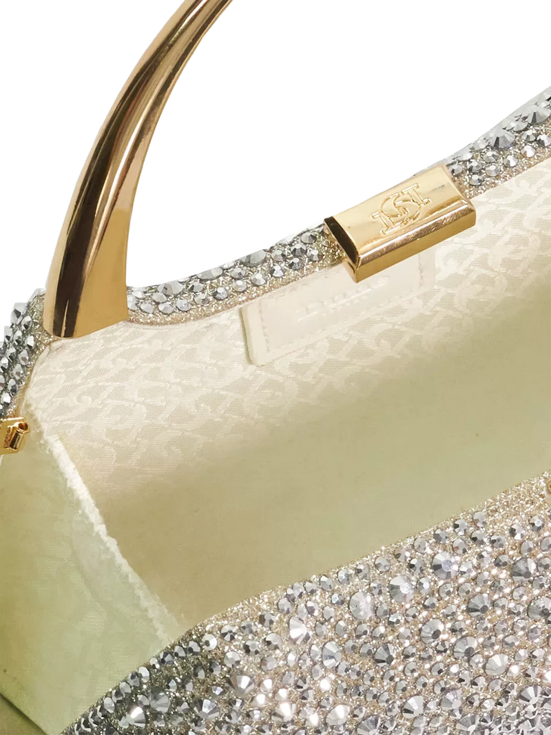 Dune London gold embellished clutch bag (British brand)