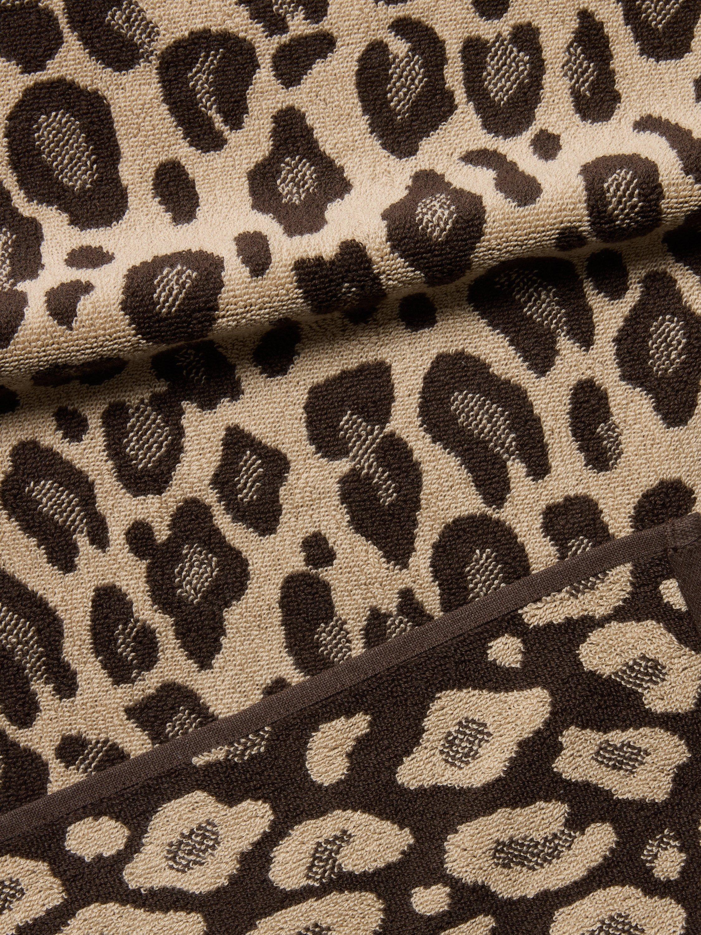 John Lewis leopard print towel natural 600gsm, imported from the UK