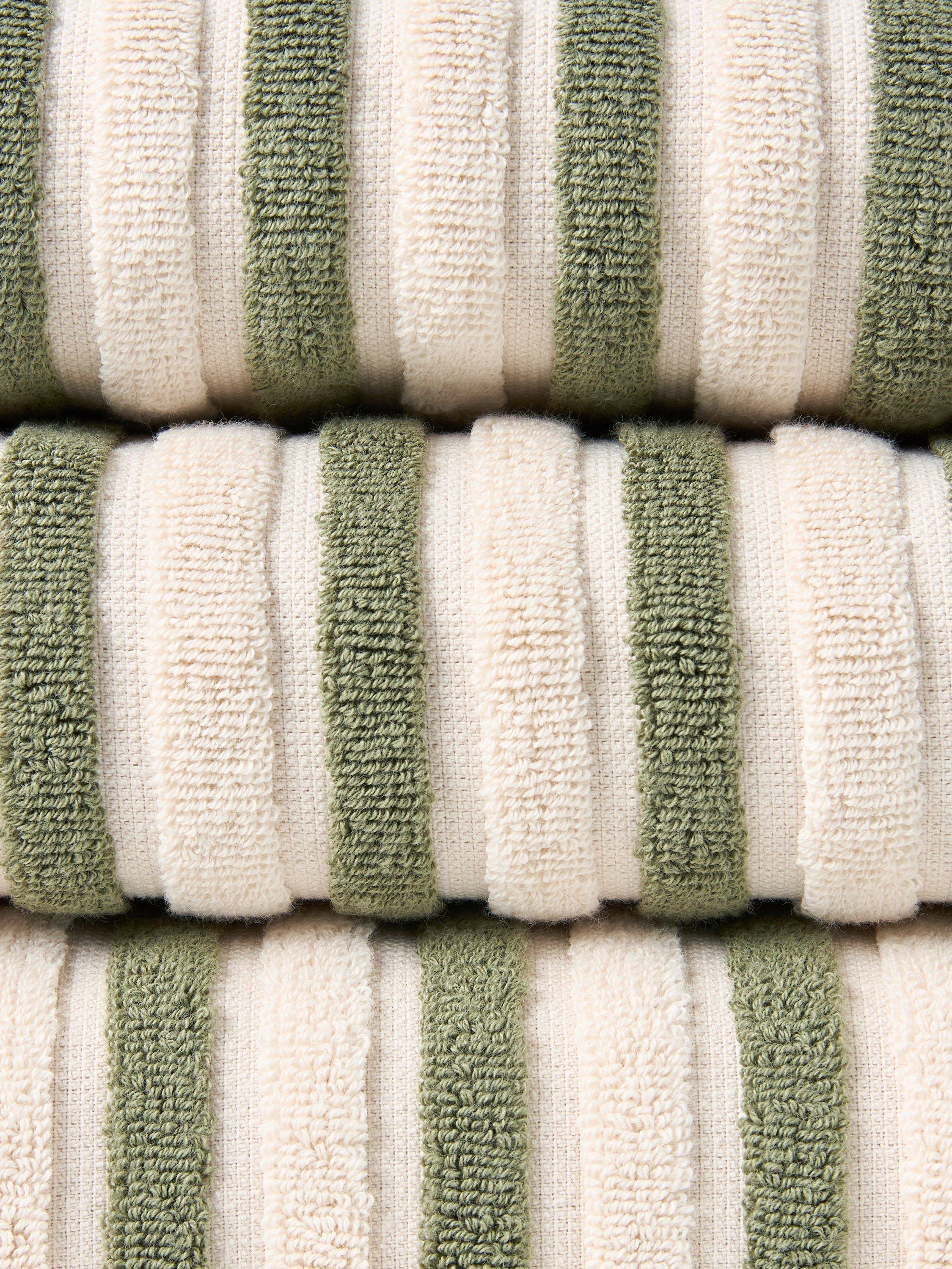 John Lewis striped fringed bath towel 550gsm (British brand)
